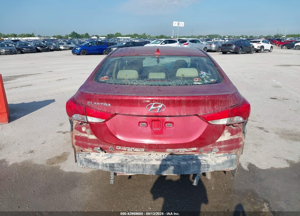2012 HYUNDAI ELANTRA VIN: KMHDH4AE6CU414601