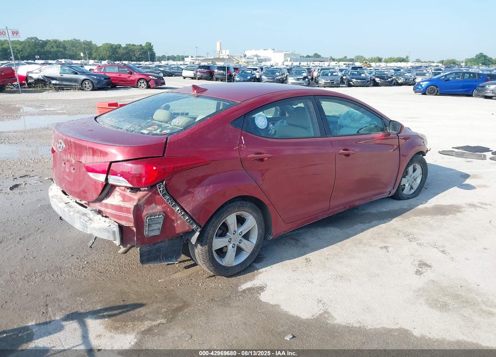 2012 HYUNDAI ELANTRA VIN: KMHDH4AE6CU414601