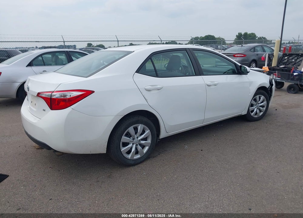 2016 TOYOTA COROLLA LE VIN: 2T1BURHE7GC690962