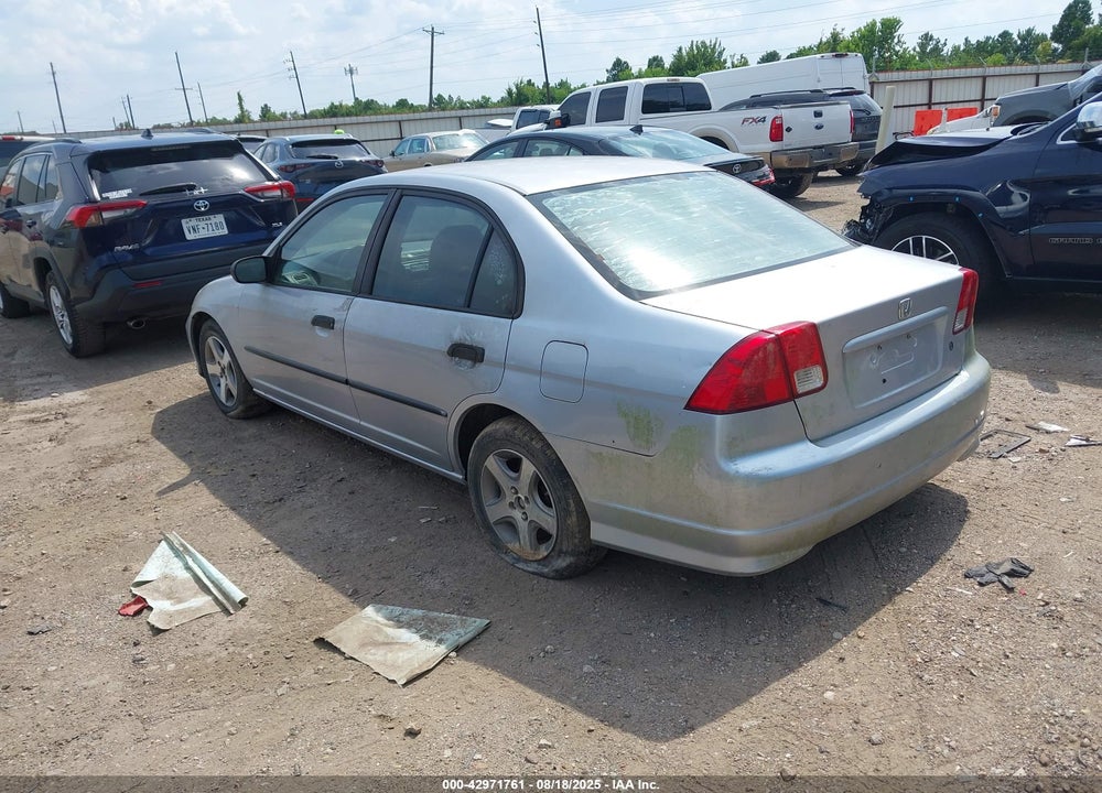 2005 HONDA CIVIC VP VIN: 1HGES16325L010849