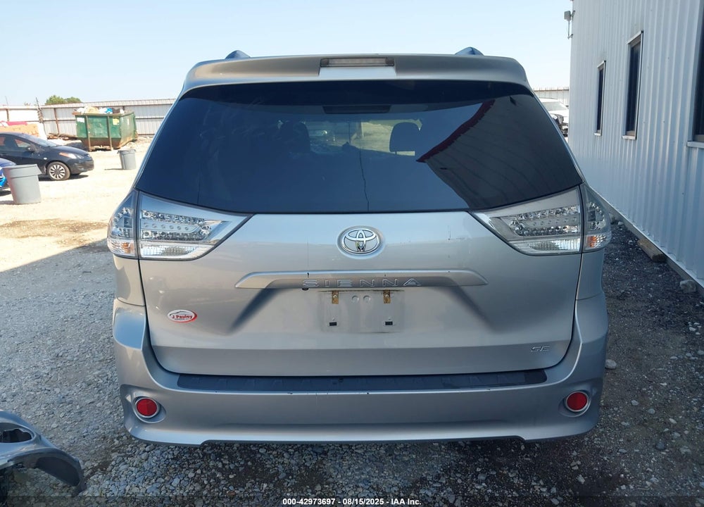 2015 TOYOTA SIENNA SE 8 PASSENGER VIN: 5TDXK3DC4FS603294