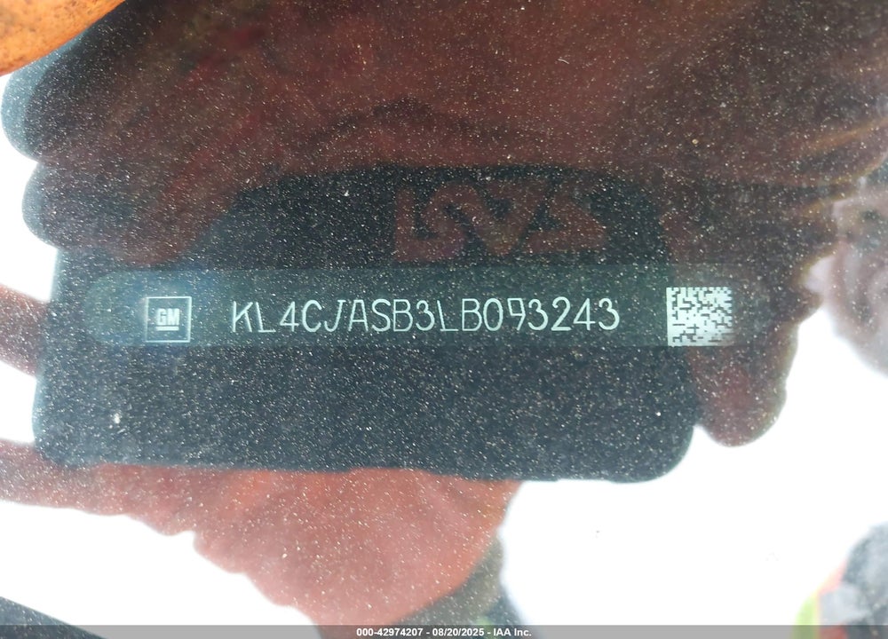 2020 BUICK ENCORE FWD PREFERRED VIN: KL4CJASB3LB093243