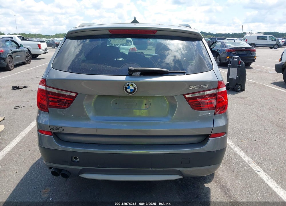 2013 BMW X3 XDRIVE28I VIN: 5UXWX9C56D0A27633