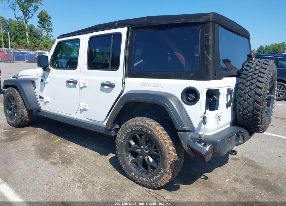 2022 JEEP WRANGLER UNLIMITED WILLYS 4X4 VIN: 1C4HJXDG8NW259579
