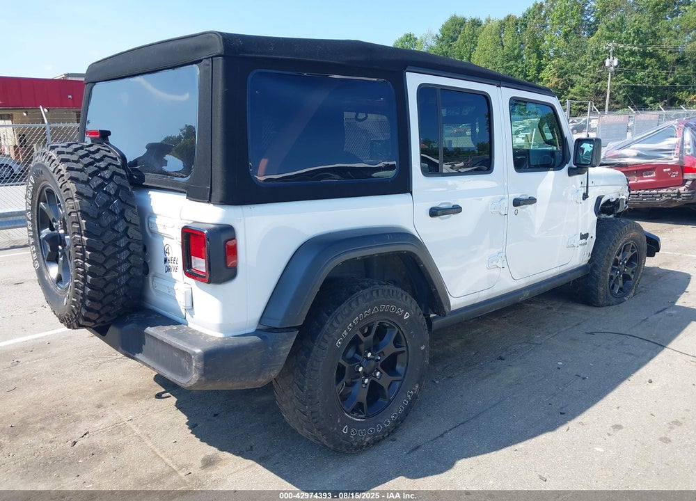 2022 JEEP WRANGLER UNLIMITED WILLYS 4X4 VIN: 1C4HJXDG8NW259579