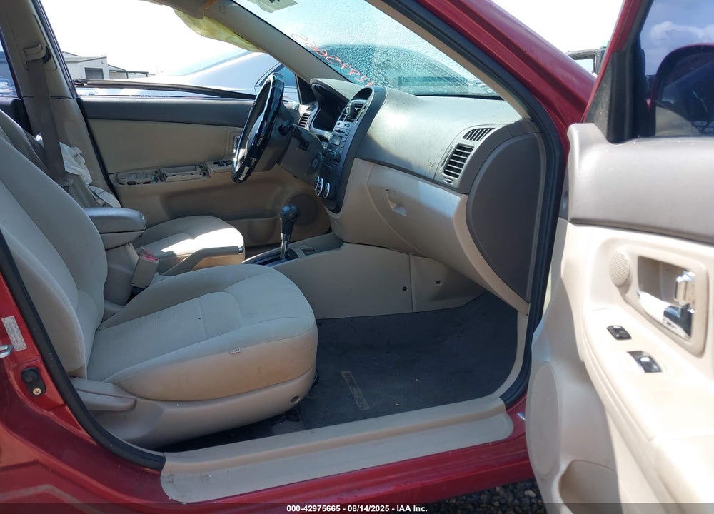 2009 KIA SPECTRA VIN: KNAFE221195591143