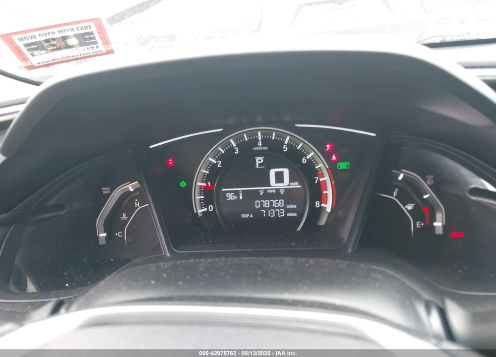 2017 HONDA CIVIC VIN: 2HGFC2F5XHH509537