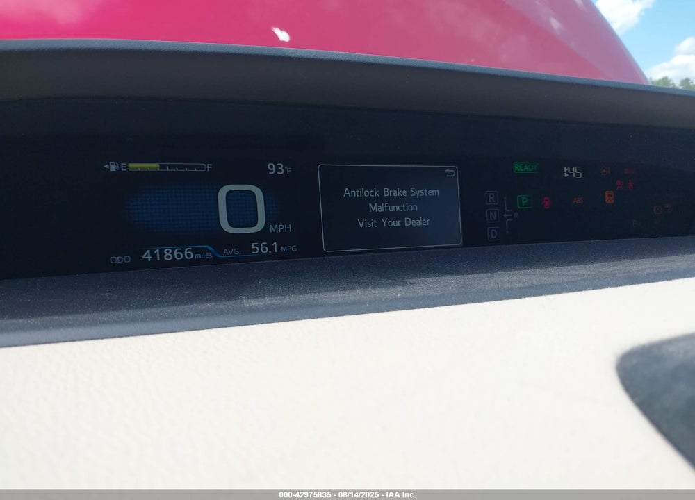 2016 TOYOTA PRIUS FOUR VIN: JTDKARFUXG3526441