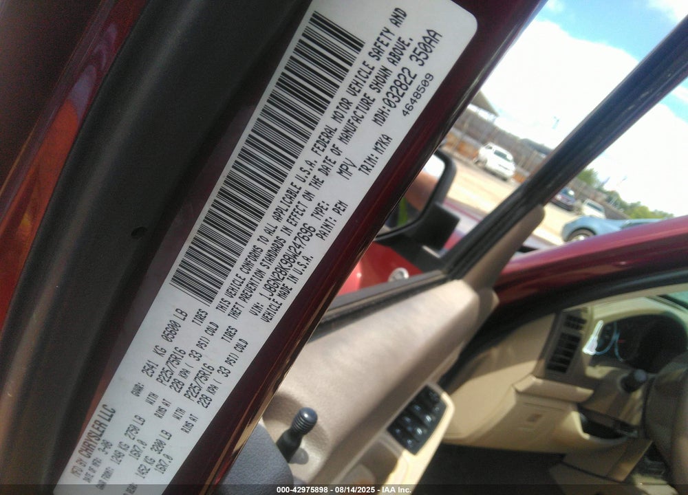 2008 JEEP LIBERTY SPORT VIN: 1J8GN28K98W247696