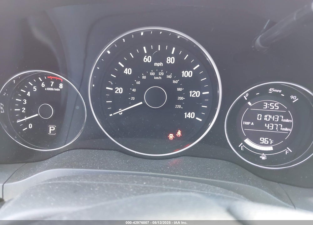 2019 HONDA HR-V VIN: 3CZRU5H38KG700168