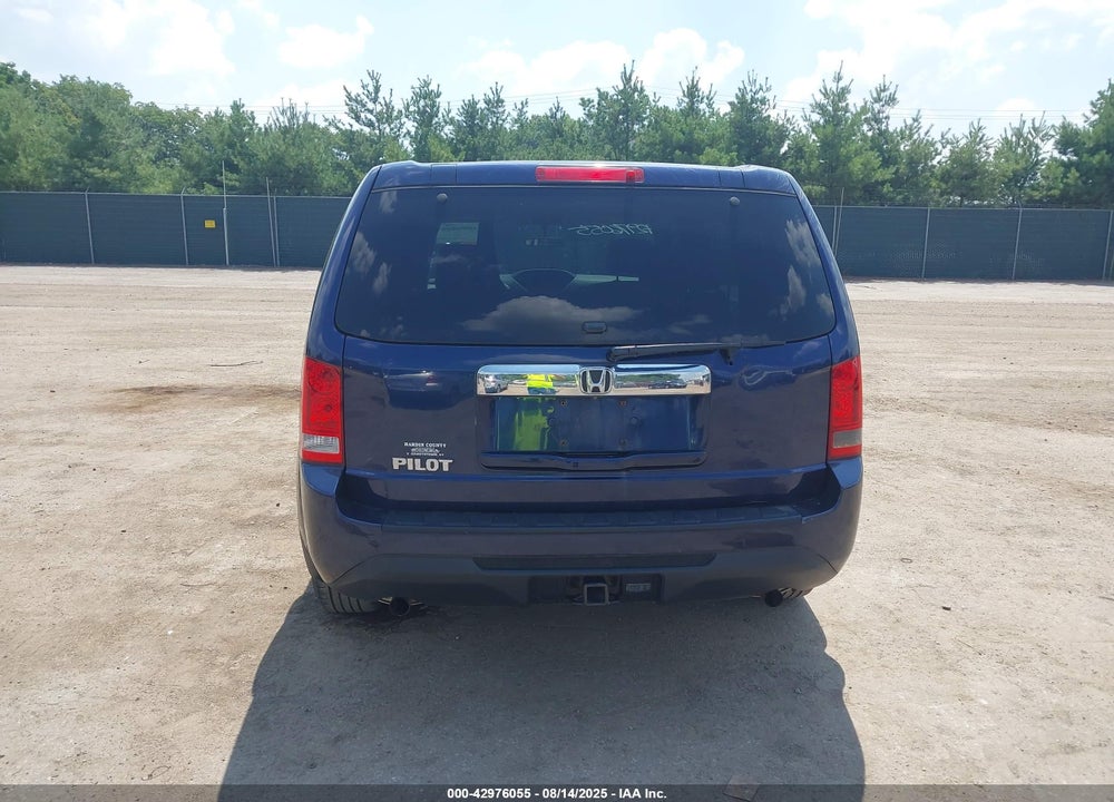 2013 HONDA PILOT VIN: 5FNYF3H22DB040919