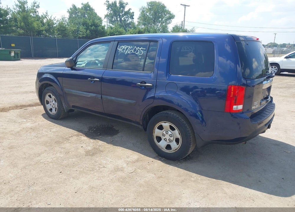 2013 HONDA PILOT VIN: 5FNYF3H22DB040919