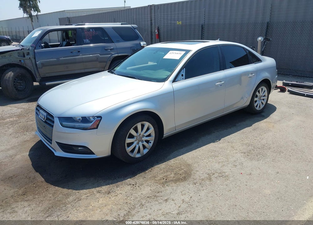 2014 AUDI A4 2.0T PREMIUM VIN: WAUAFAFLXEN033279