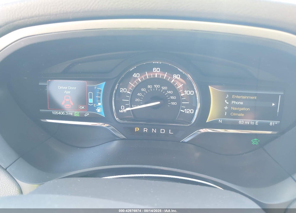 2016 LINCOLN MKZ HYBRID VIN: 3LN6L2LU3GR608192