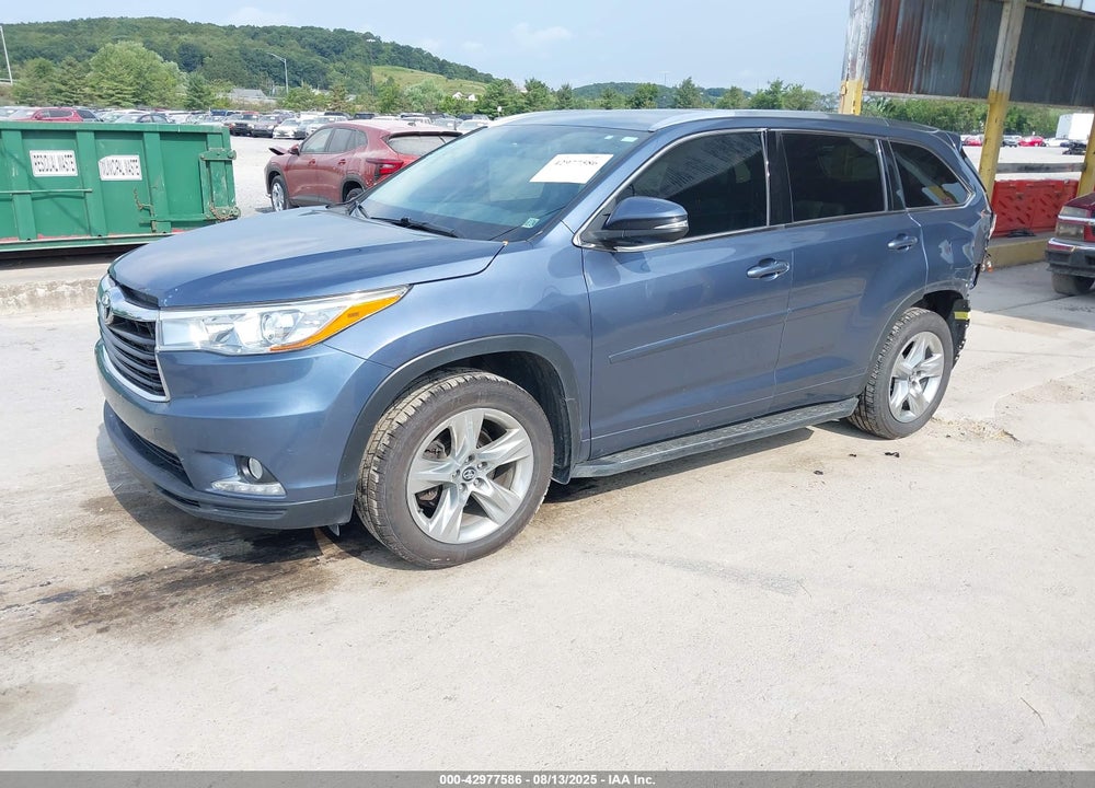 2016 TOYOTA HIGHLANDER LIMITED V6 VIN: 5TDDKRFH5GS330592