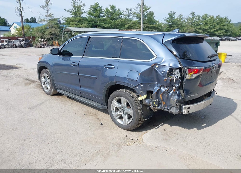 2016 TOYOTA HIGHLANDER LIMITED V6 VIN: 5TDDKRFH5GS330592