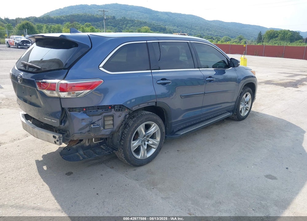 2016 TOYOTA HIGHLANDER LIMITED V6 VIN: 5TDDKRFH5GS330592