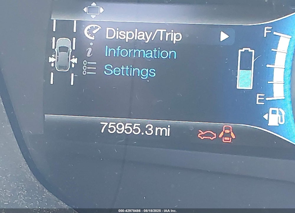 2019 FORD FUSION VIN: 3FA6P0LU6KR137635