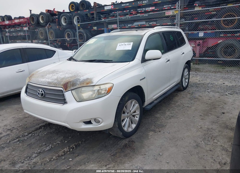 2008 TOYOTA HIGHLANDER HYBRID LIMITED VIN: JTEEW44A282020731