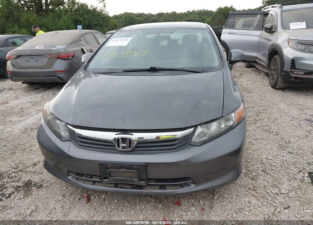 2012 HONDA CIVIC VIN: 2HGFB2F66CH552549