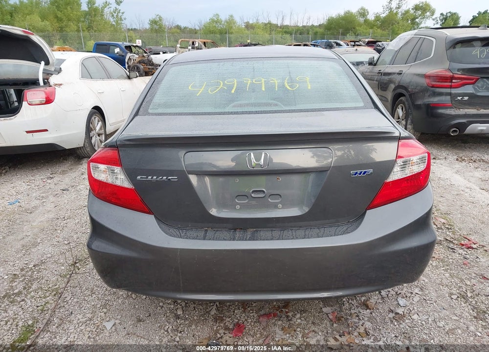 2012 HONDA CIVIC VIN: 2HGFB2F66CH552549