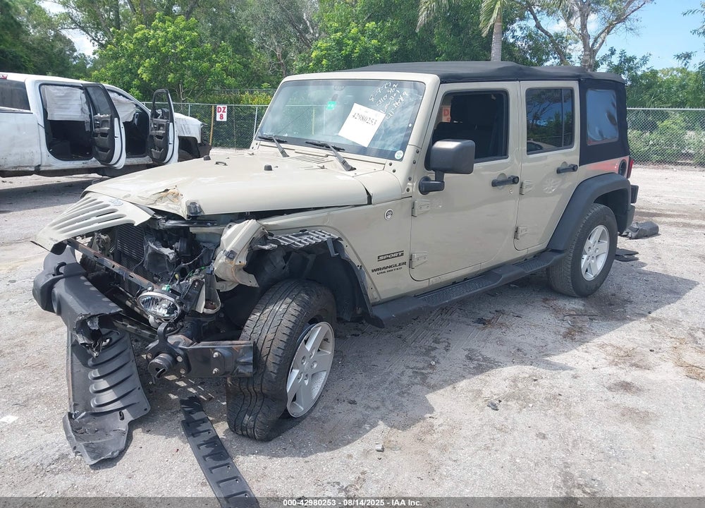 2017 JEEP WRANGLER UNLIMITED SPORT 4X4 VIN: 1C4BJWDG2HL690098