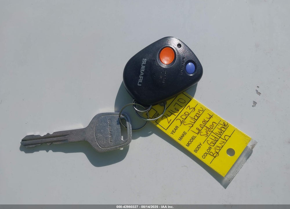 2003 SUBARU OUTBACK H6-3.0/H6-3.0 VDC VIN: 4S3BE896037201974