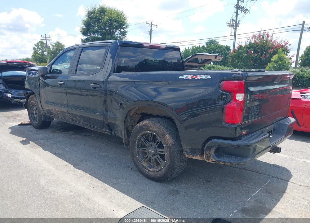 2021 CHEVROLET SILVERADO 1500 4WD SHORT BED CUSTOM VIN: 3GCPYBEK0MG370119