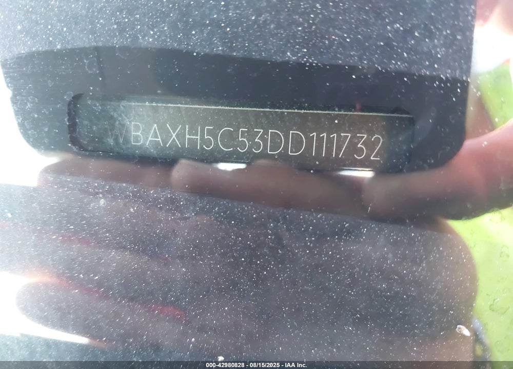 2013 BMW 5 SERIES VIN: WBAXH5C53DD111732