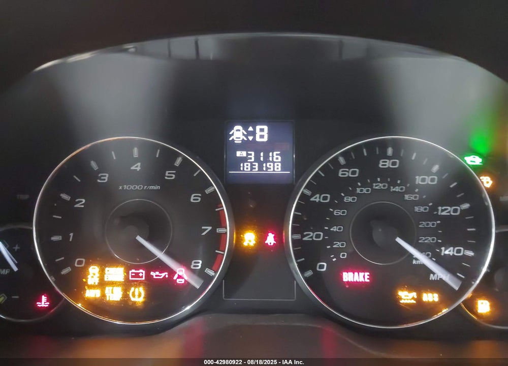 2011 SUBARU LEGACY 2.5I PREMIUM VIN: 4S3BMCC60B3237961