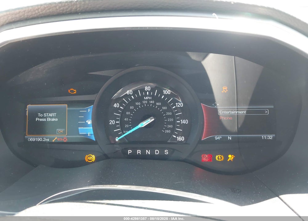 2017 FORD EDGE VIN: 2FMPK4K92HBB29102