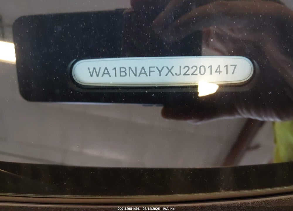 2018 AUDI Q5 VIN: WA1BNAFYXJ2201417