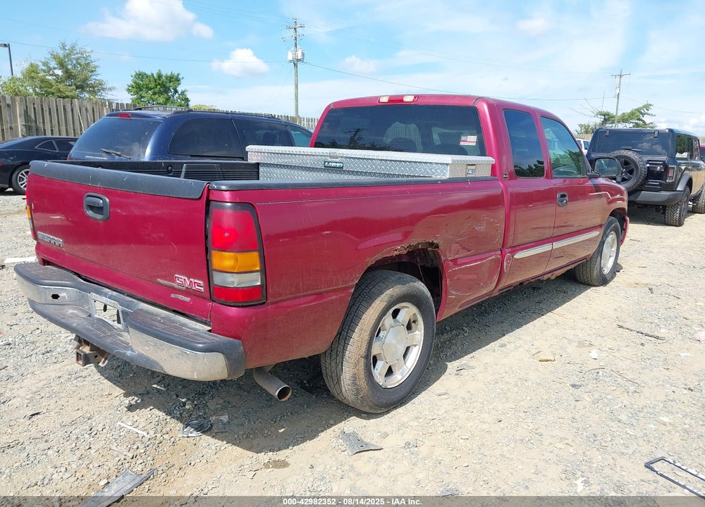 2006 GMC SIERRA 1500 VIN: 2GTEC19ZX61295786