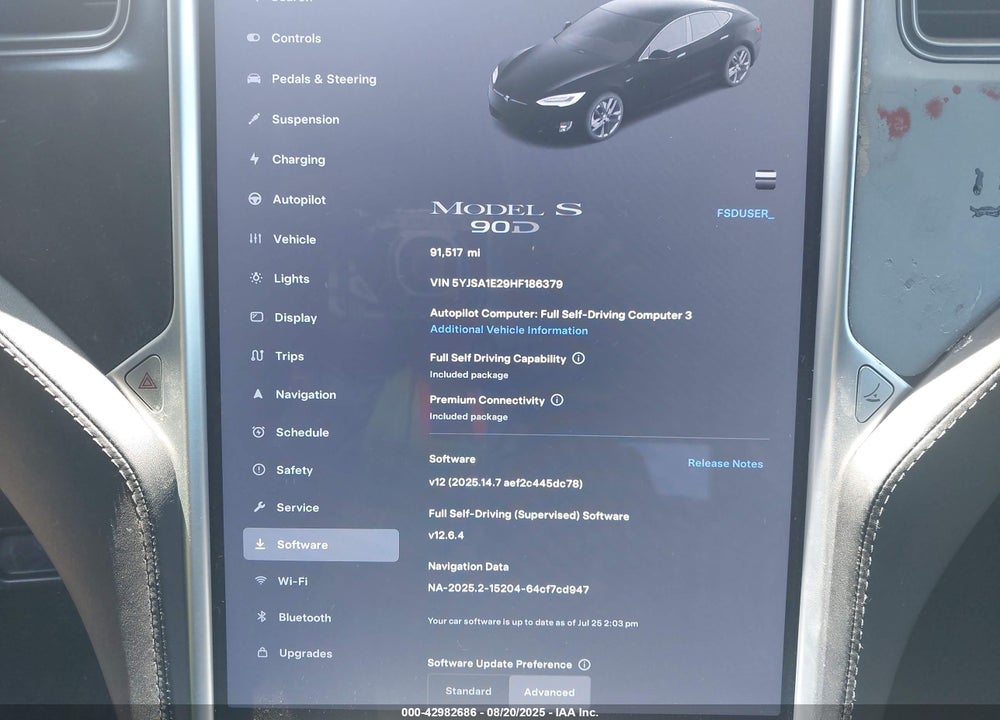2017 TESLA MODEL S VIN: 5YJSA1E29HF186379