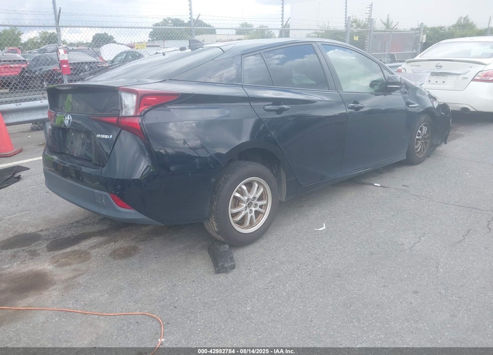 2019 TOYOTA PRIUS VIN: JTDKARFU0K3072578