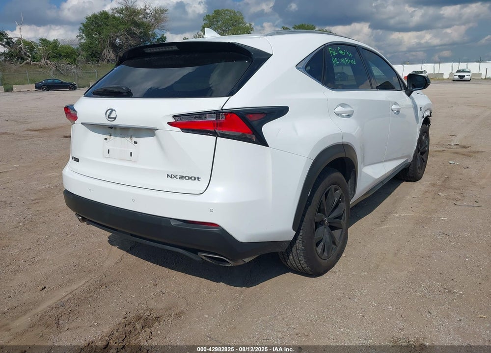 2016 LEXUS NX 200T VIN: JTJBARBZ0G2067599