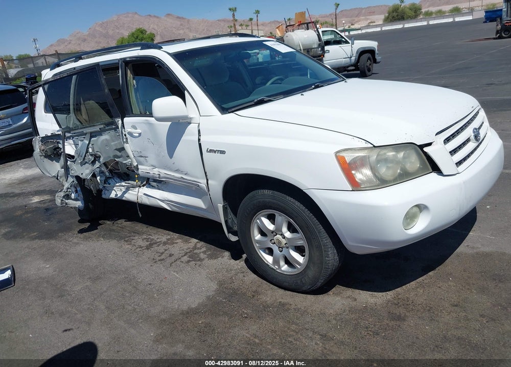 2001 TOYOTA HIGHLANDER V6 VIN: JTEGF21A810026729