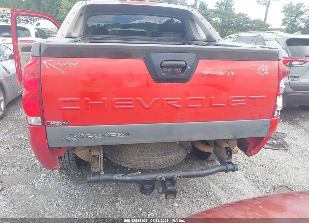 2003 CHEVROLET AVALANCHE 1500 VIN: 3GNEK13T53G266360