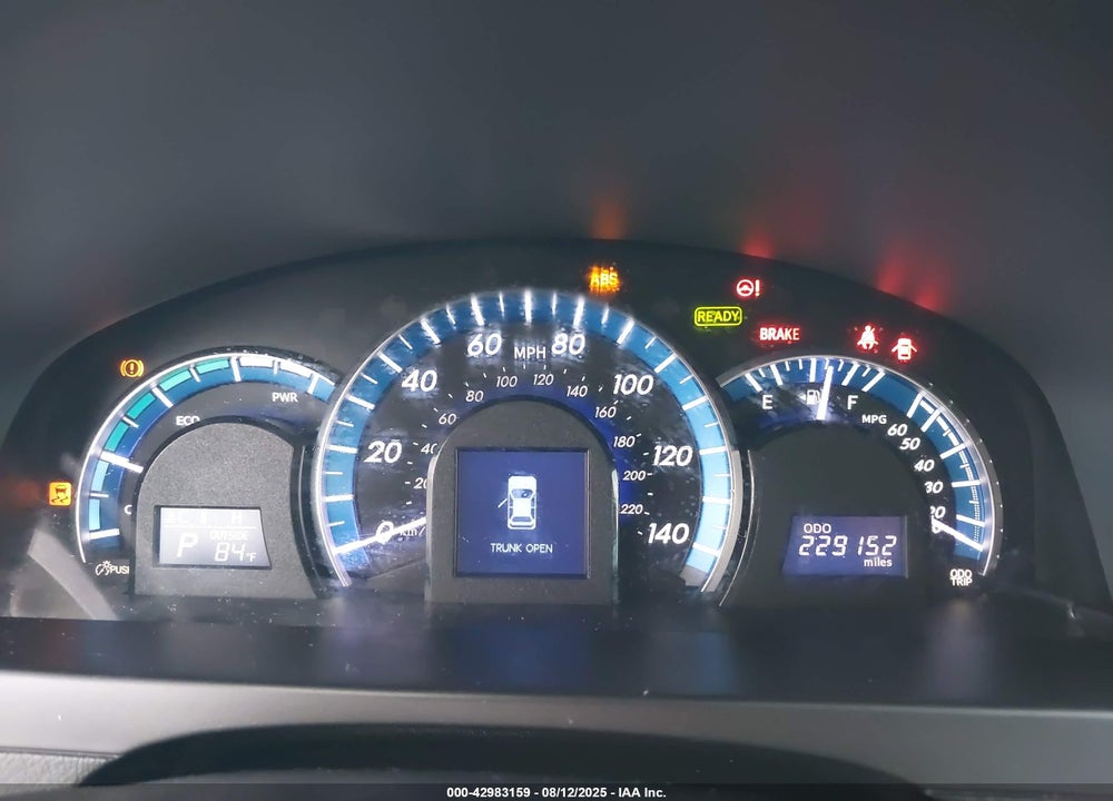 2013 TOYOTA CAMRY HYBRID VIN: 4T1BD1FK9DU075964