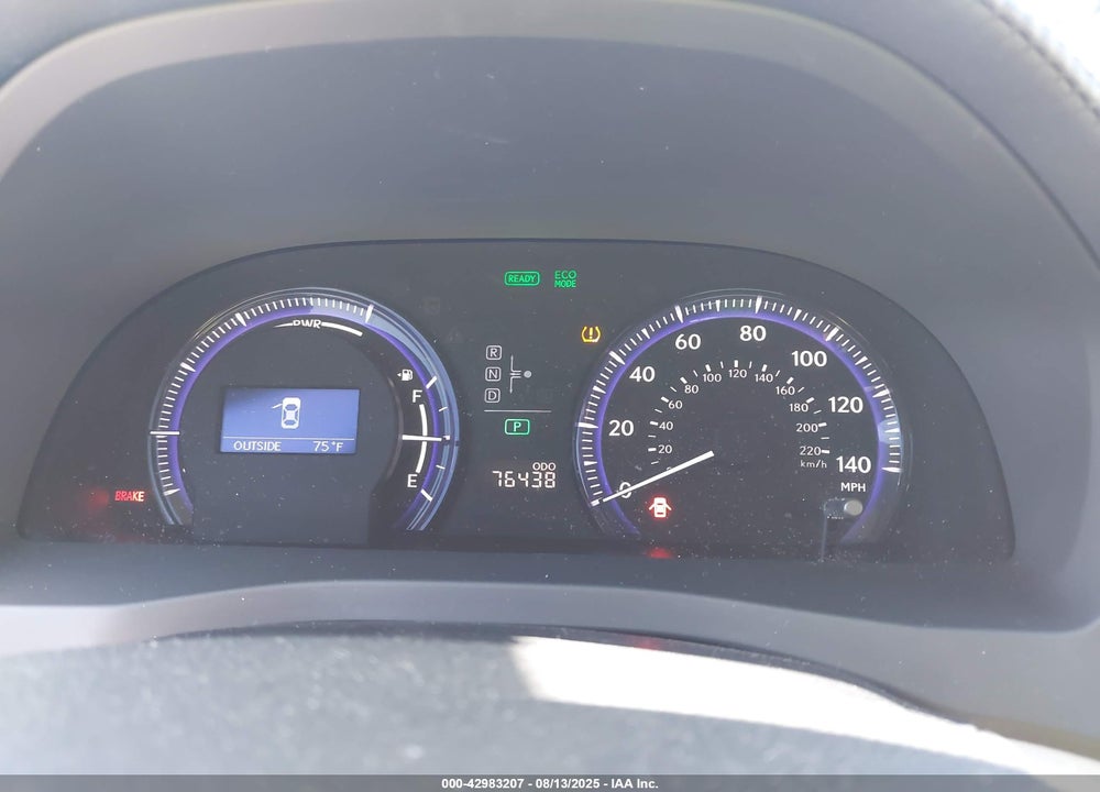 2012 LEXUS HS 250H VIN: JTHBB1BA7C2048715