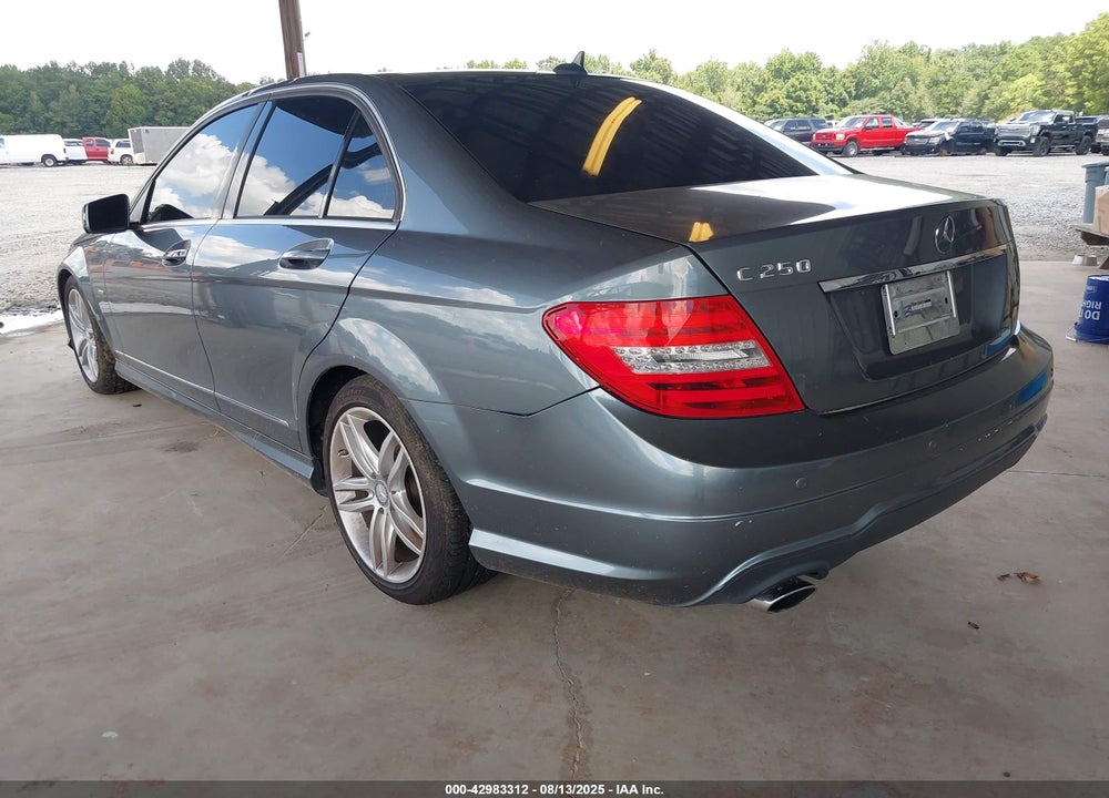 2012 MERCEDES-BENZ C 250 VIN: WDDGF4HBXCR196608