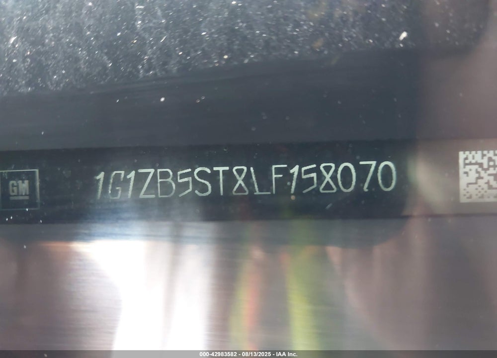 2020 CHEVROLET MALIBU VIN: 1G1ZB5ST8LF158070