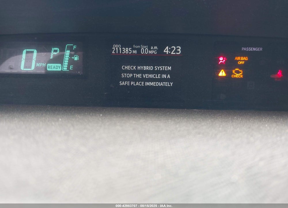 2012 TOYOTA PRIUS C TWO VIN: JTDKDTB36C1018183
