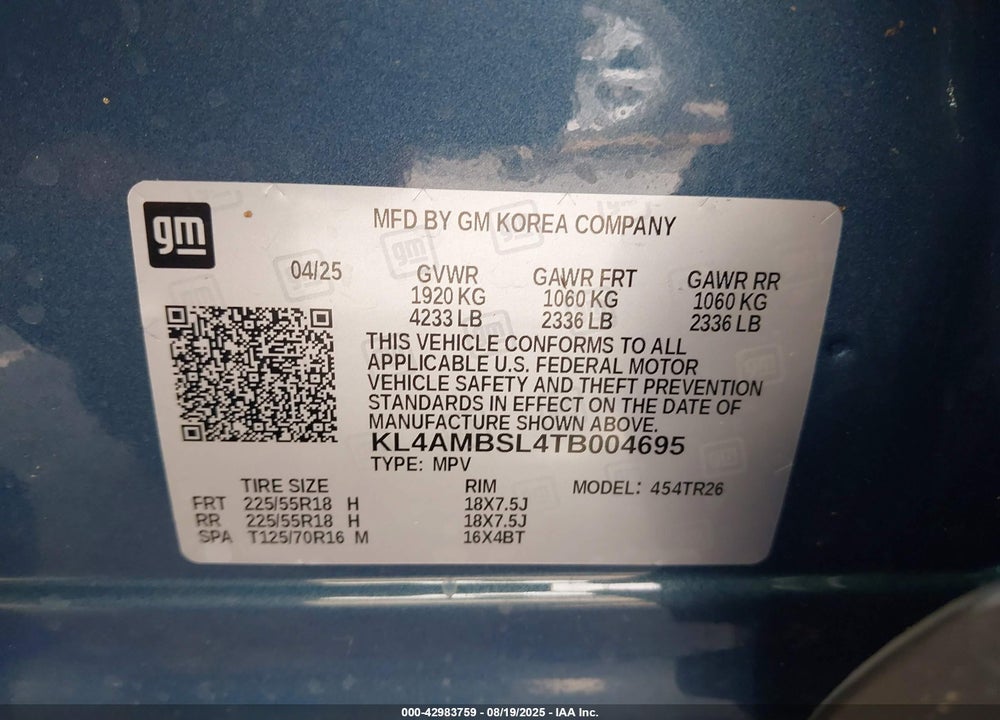 2026 BUICK ENCORE GX PREFERRED FWD VIN: KL4AMBSL4TB004695