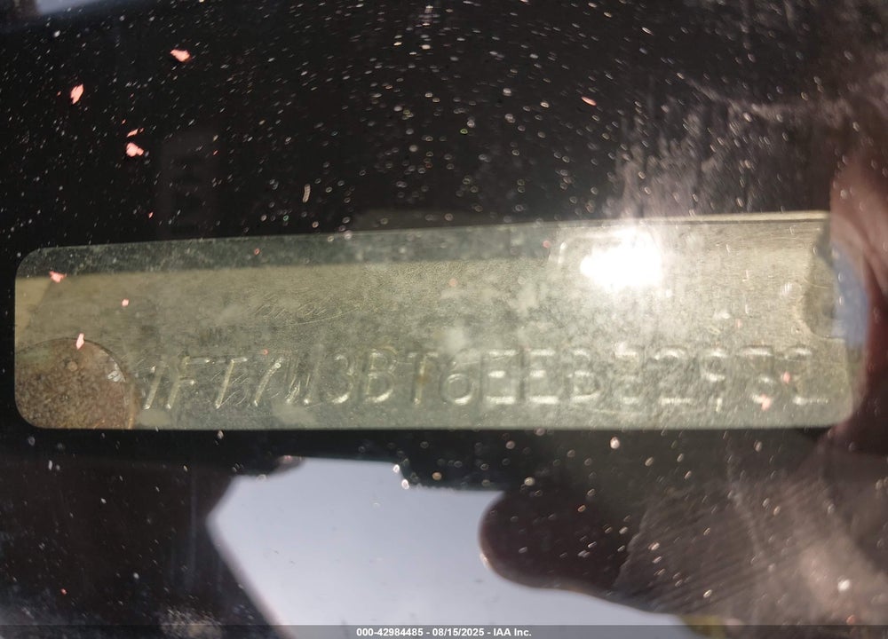 2014 FORD F 350 VIN: 1FT7W3BT6EEB82982
