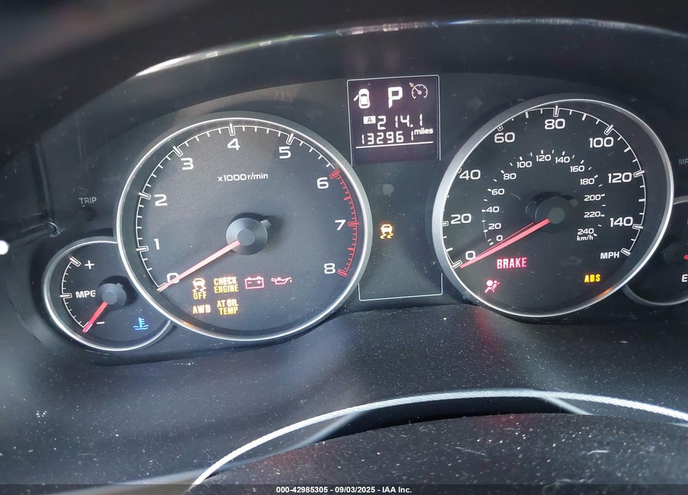 2013 SUBARU OUTBACK VIN: 4S4BRBCC6D3312307