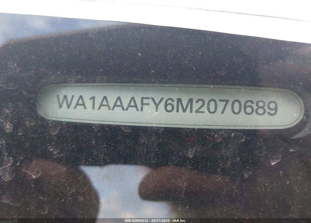 2021 AUDI Q5 VIN: WA1AAAFY6M2070689