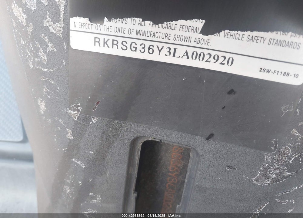 2020 YAMAHA XC155 VIN: RKRSG36Y3LA002920