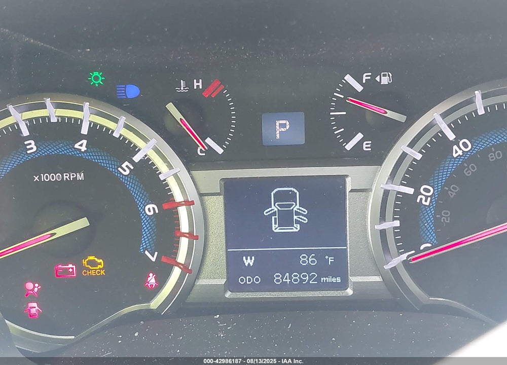 2018 TOYOTA 4RUNNER VIN: JTEBU5JR0J5542786