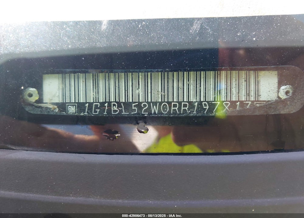 1994 CHEVROLET CAPRICE CLASSIC VIN: 1G1BL52W0RR197817